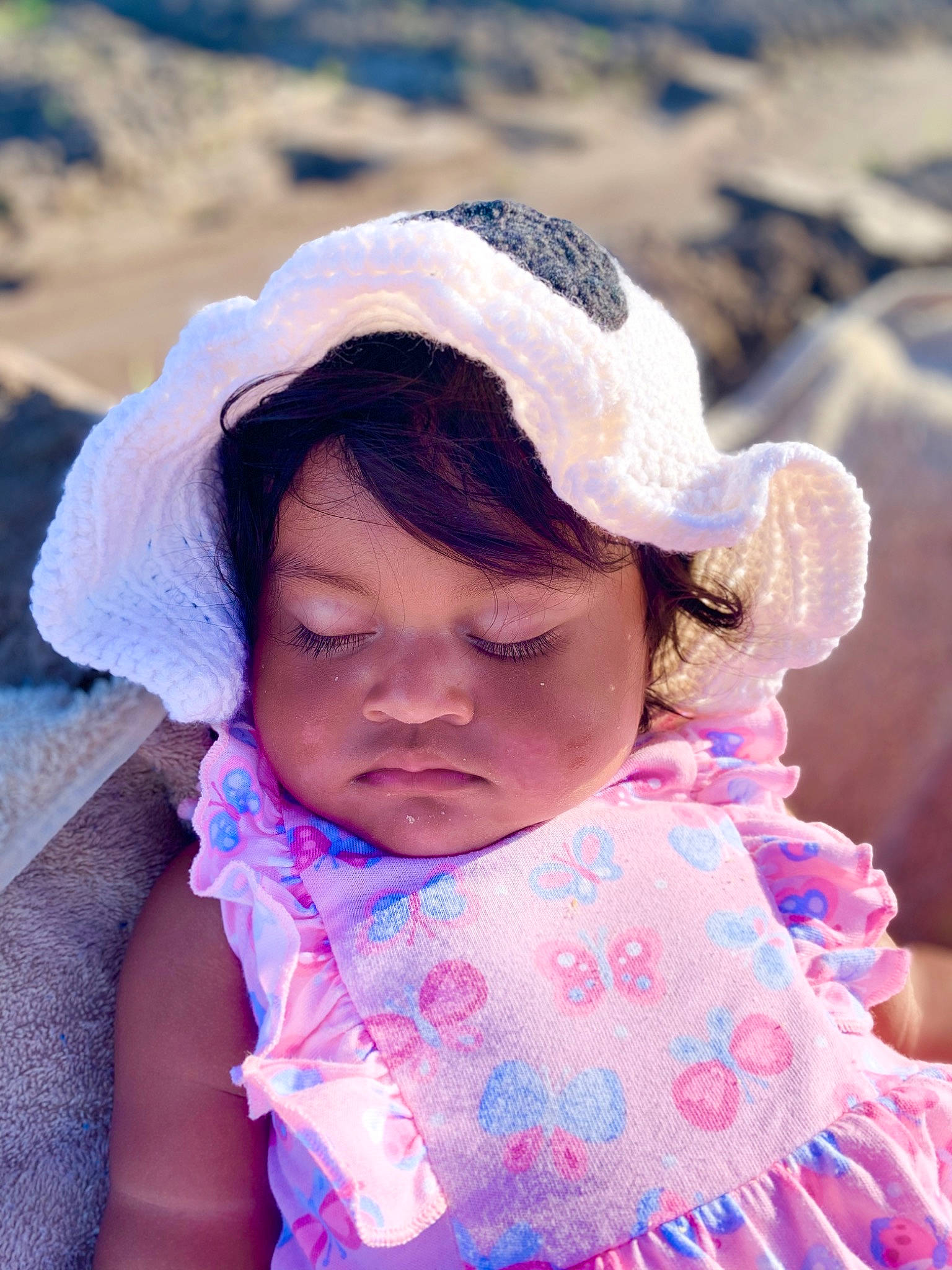 Brooklyn joined the competition — help win amazing prizes! azure, beauty, chin, eyelash, grass, happy, head, headgear, human, leisure, lip, magenta, organ, people, people_in_nature, person, pink, skin, sun_hat, toddler