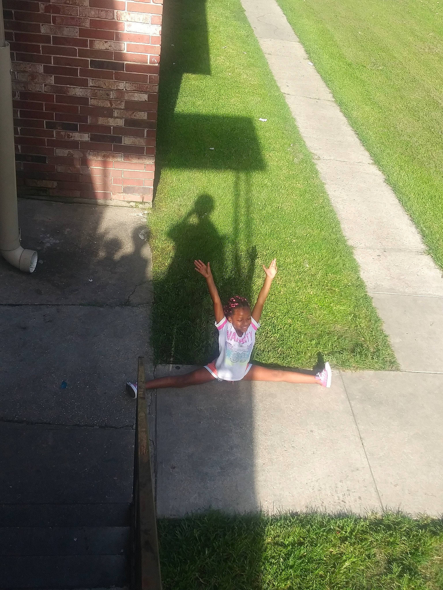 Journee joined the competition — help win amazing prizes! angle, asphalt, flooring, fun, grass, green, joy, lawn, leaf, leisure, outdoor_play_equipment, person, plant, play, public_space, recreation, road_surface, shadow, sidewalk, tree