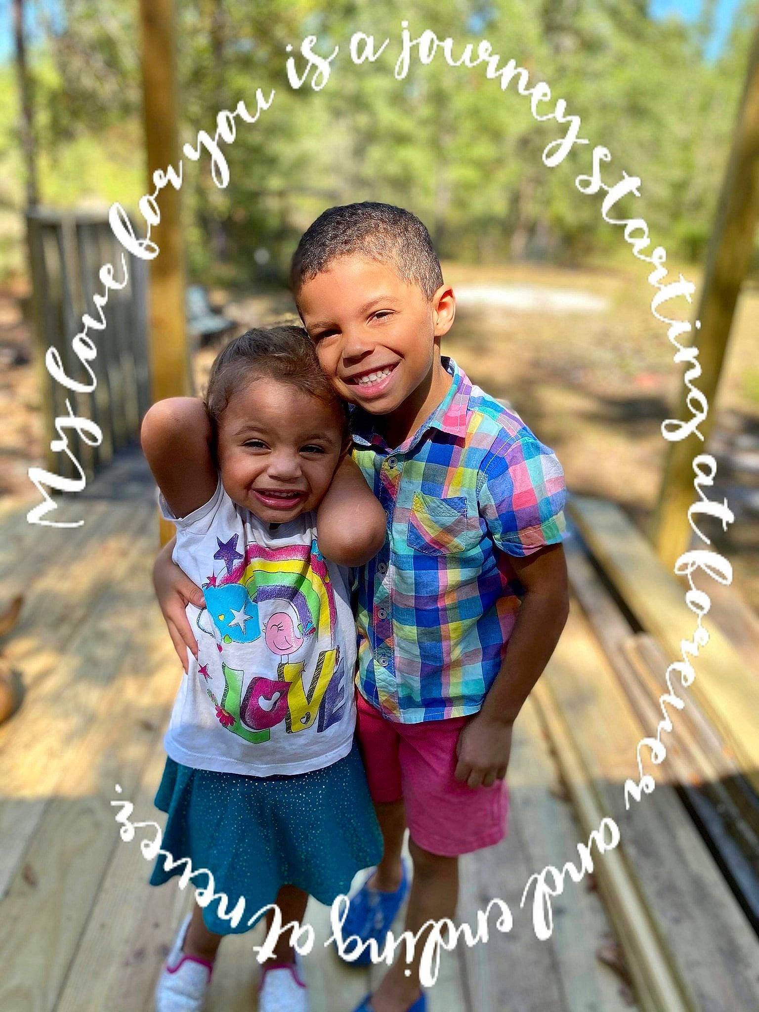 Jalissa joined the competition — help win amazing prizes! adaptation, child, design, facial_expression, friendship, gesture, happy, interaction, joy, love, pattern, people, people_in_nature, person, photo_caption, photography, plant, play, sibling, smile