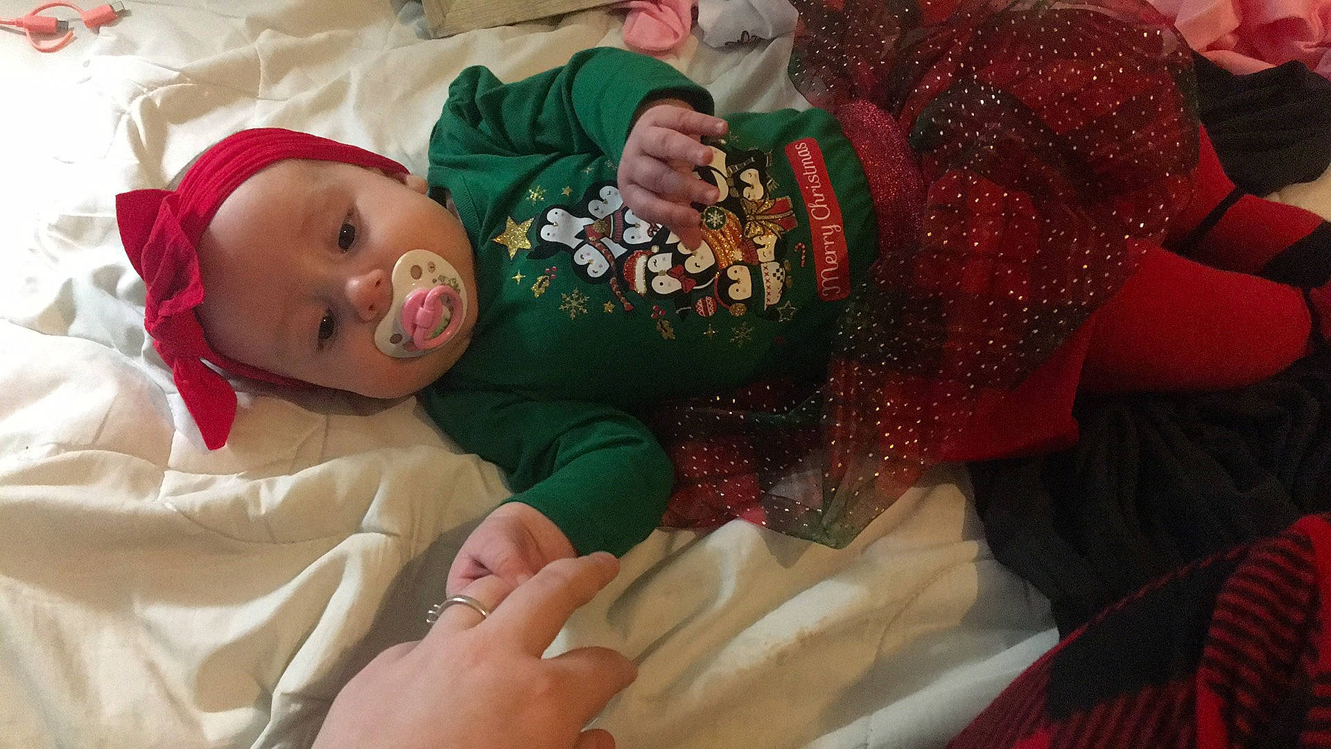 Melody joined the competition — help win amazing prizes! abdomen, baby, baby_toddler_clothing, child, comfort, event, finger, flesh, gesture, happy, headwear, linens, mouth, nail, pattern, person, room, skin, thumb, toddler