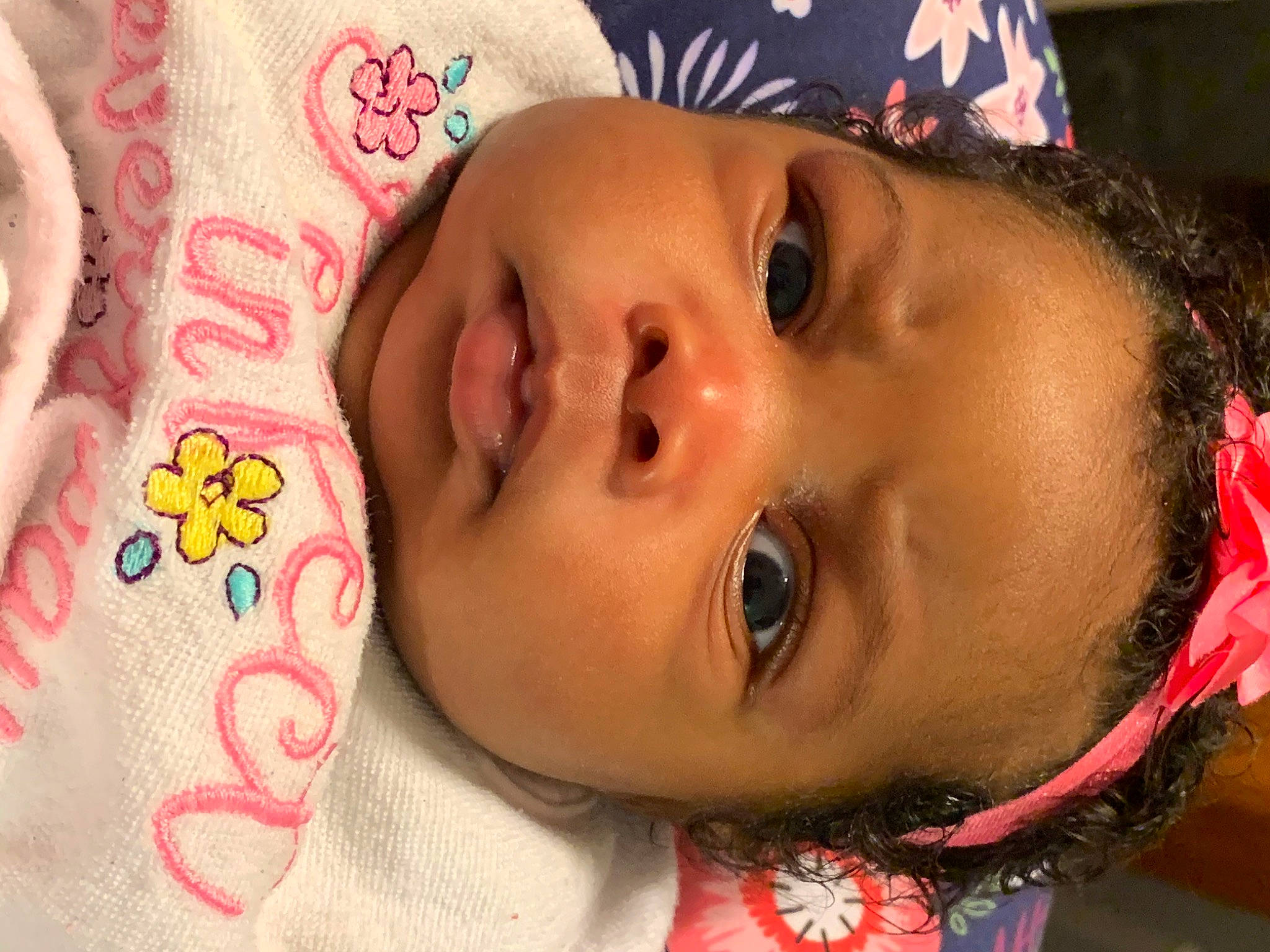 Haleigh joined the competition — help win amazing prizes! baby, cheek, child, chin, close_up, ear, eye, face, head, lip, mouth, nose, person, pink, skin, toddler