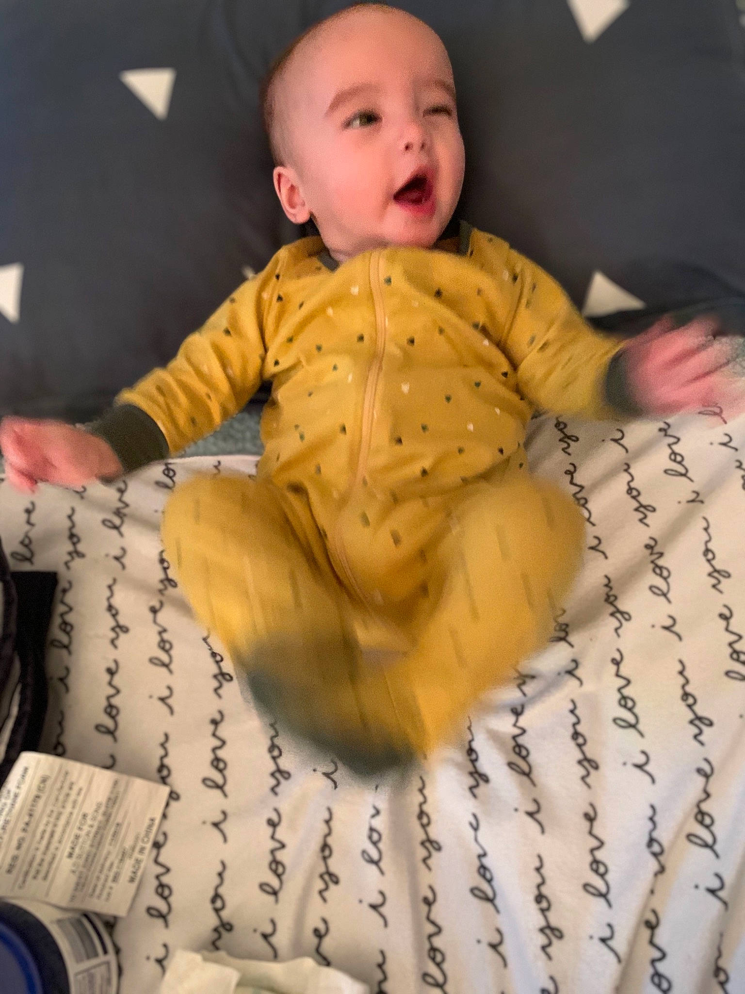 Cristian is registered to the contest to win money with this photo: baby, baby_products, baby_safety, baby_toddler_clothing, cheek, child, comfort, linens, mesh, person, skin, sleeve, toddler, tongue