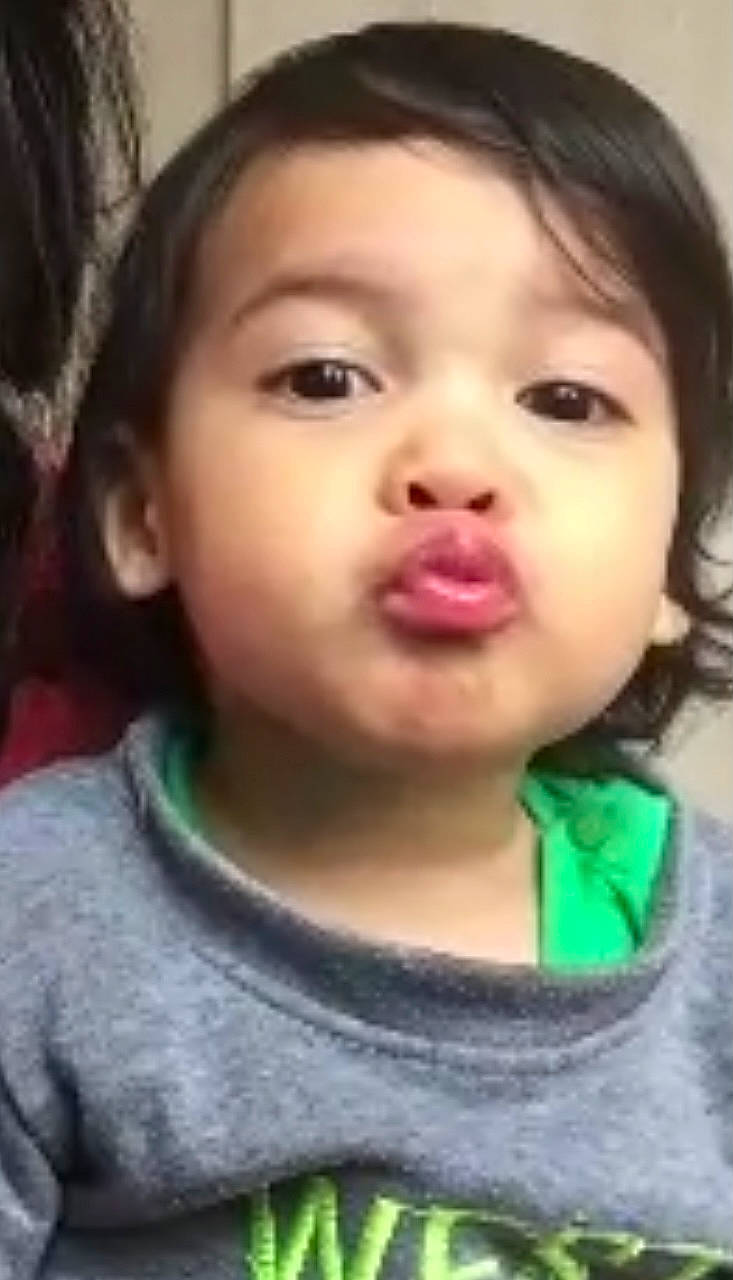 Jesus Aleajandro Martinez is registered to the contest to win money with this photo: baby, black_hair, cheek, child, ear, eye, eyelash, face, forehead, fun, happy, iris, jaw, lip, mouth, nose, person, throat, toddler, tree