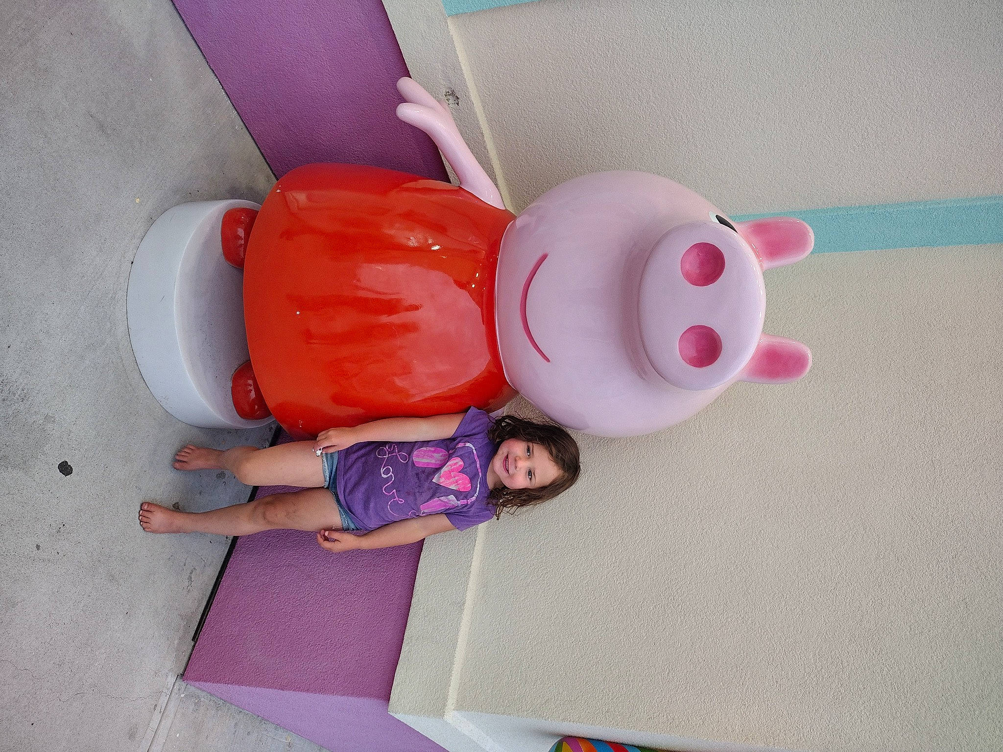 Elizabeth is registered to the contest to win money with this photo: animation, baby_products, baby_toys, child, fun, joy, magenta, person, pink, plastic, plush, room, smile, stuffed_toy, toddler, toy