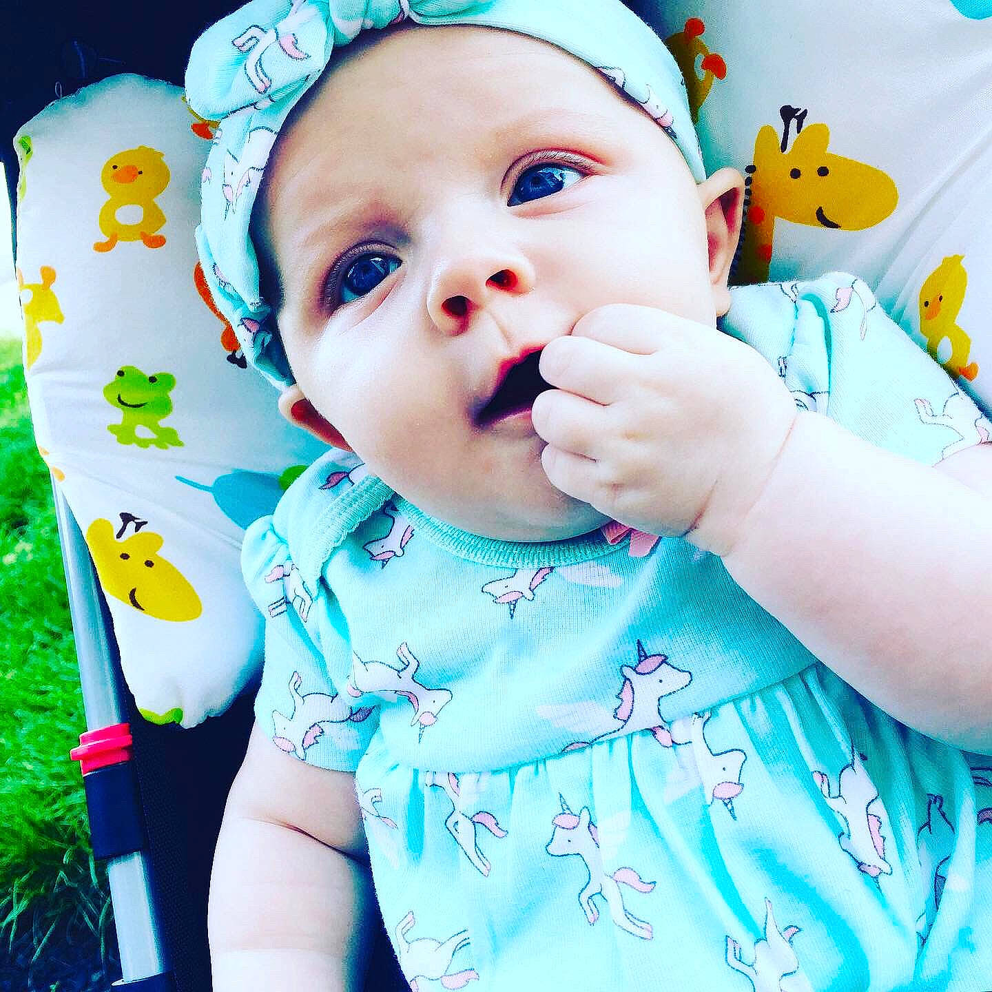 Abriella joined the competition — help win amazing prizes! baby, baby_products, baby_toddler_clothing, cheek, child, eye, face, fun, happy, head, lip, mouth, nose, person, photography, play, product, skin, smile, toddler