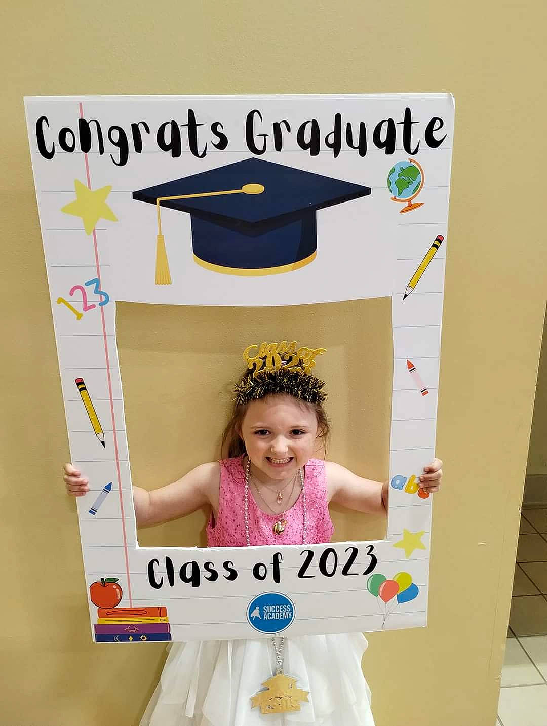 Avalyn joined the competition — help win amazing prizes! art, baby_toddler_clothing, child, craft, eyelash, font, happy, joy, magenta, paper_product, pattern, peach, person, pink, play, rectangle, room, sleeve, smile, t_shirt