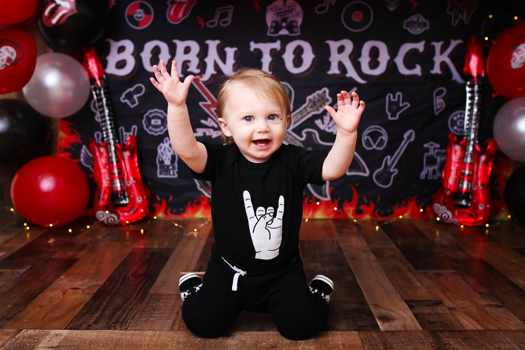 Gryffin joined the competition — help win amazing prizes! baby_toddler_clothing, balloon, child, entertainment, event, facial_expression, fashion, flash_photography, flooring, fun, happy, human, party_supply, people, person, pink, sleeve, smile, standing, t_shirt