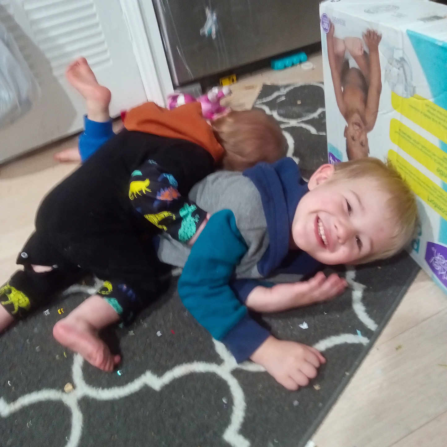 Winter joined the competition — help win amazing prizes! baby, barefoot, bodypart, box, clothing, crawling, door, face, finger, glove, hand, head, homedecor, mat, pants, person, photography, portrait, shorts, t_shirt