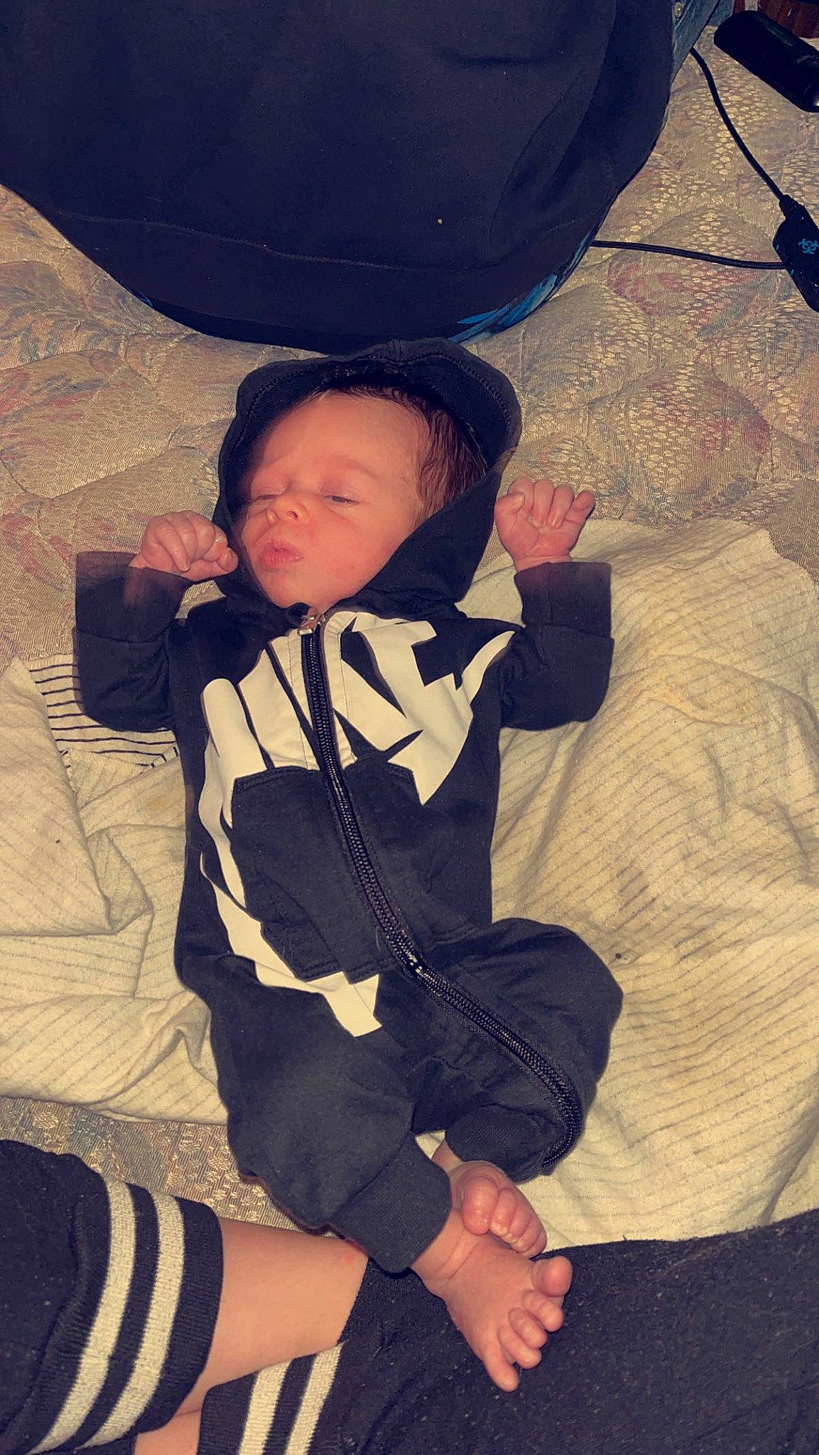 Leo joined the competition — help win amazing prizes! baby, baby_toddler_clothing, child, comfort, cool, fun, hairstyle, happy, human_body, human_leg, knee, leg, pattern, person, recreation, sitting, sleeve, thigh, tints_and_shades, toddler