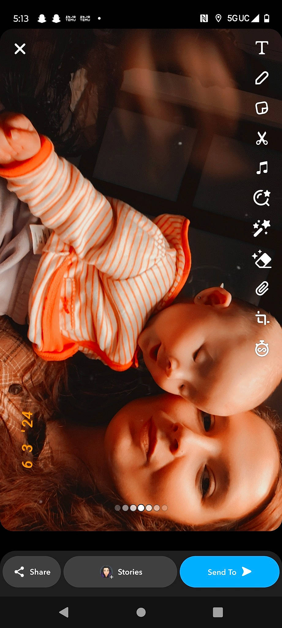 Jocelyn is registered to the contest to win money with this photo: cheek, child, eyelash, flash_photography, fun, happy, human, light, lip, mouth, muscle, nose, orange, organ, people, person, photograph, skin, snapshot, toddler