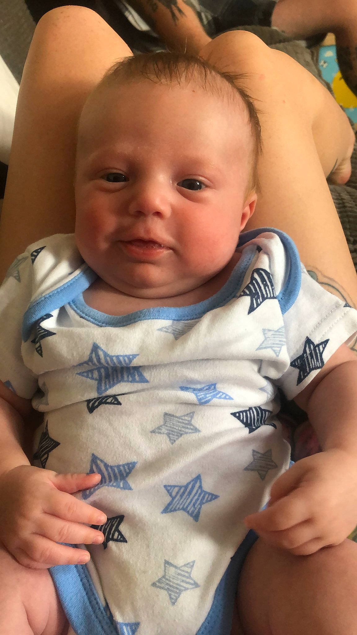 Curt is registered to the contest to win money with this photo: baby, cheek, child, face, head, mouth, muscle, nose, person, skin, smile, toddler