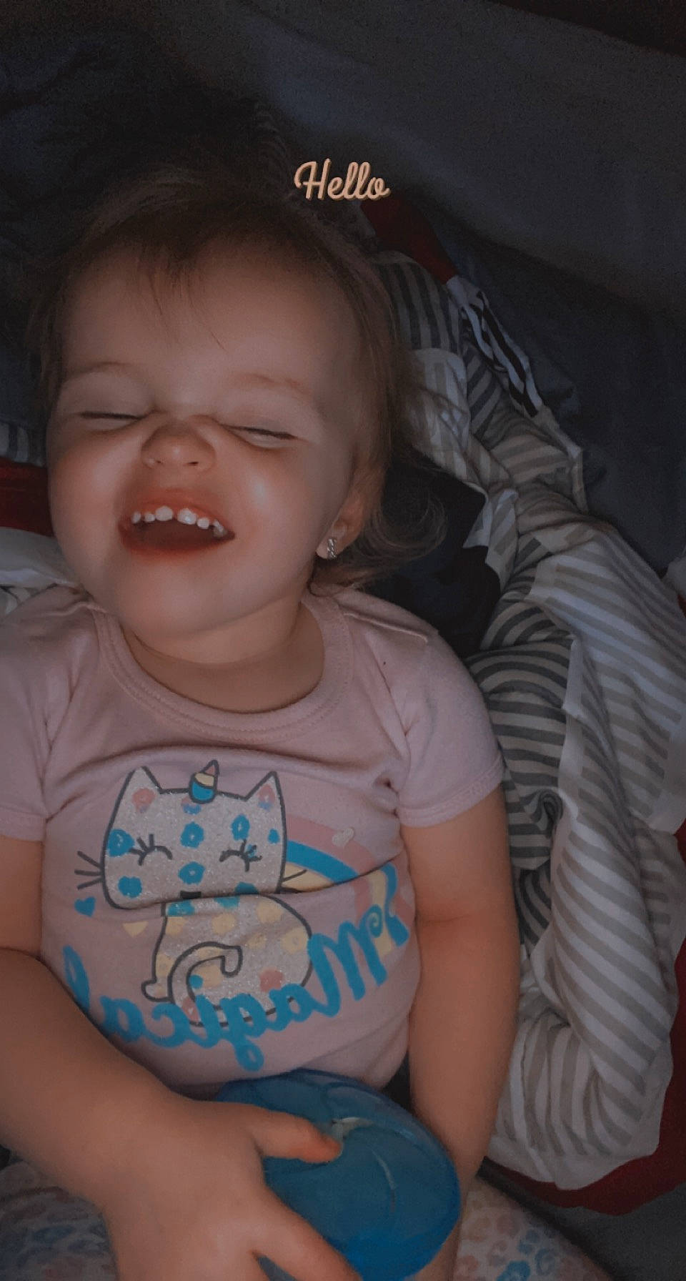 Kinzley joined the competition — help win amazing prizes! arm, baby_toddler_clothing, cheek, chin, ear, eyebrow, facial_expression, gesture, hairstyle, happy, iris, lip, mouth, neck, nose, person, shoulder, skin, sleeve, smile