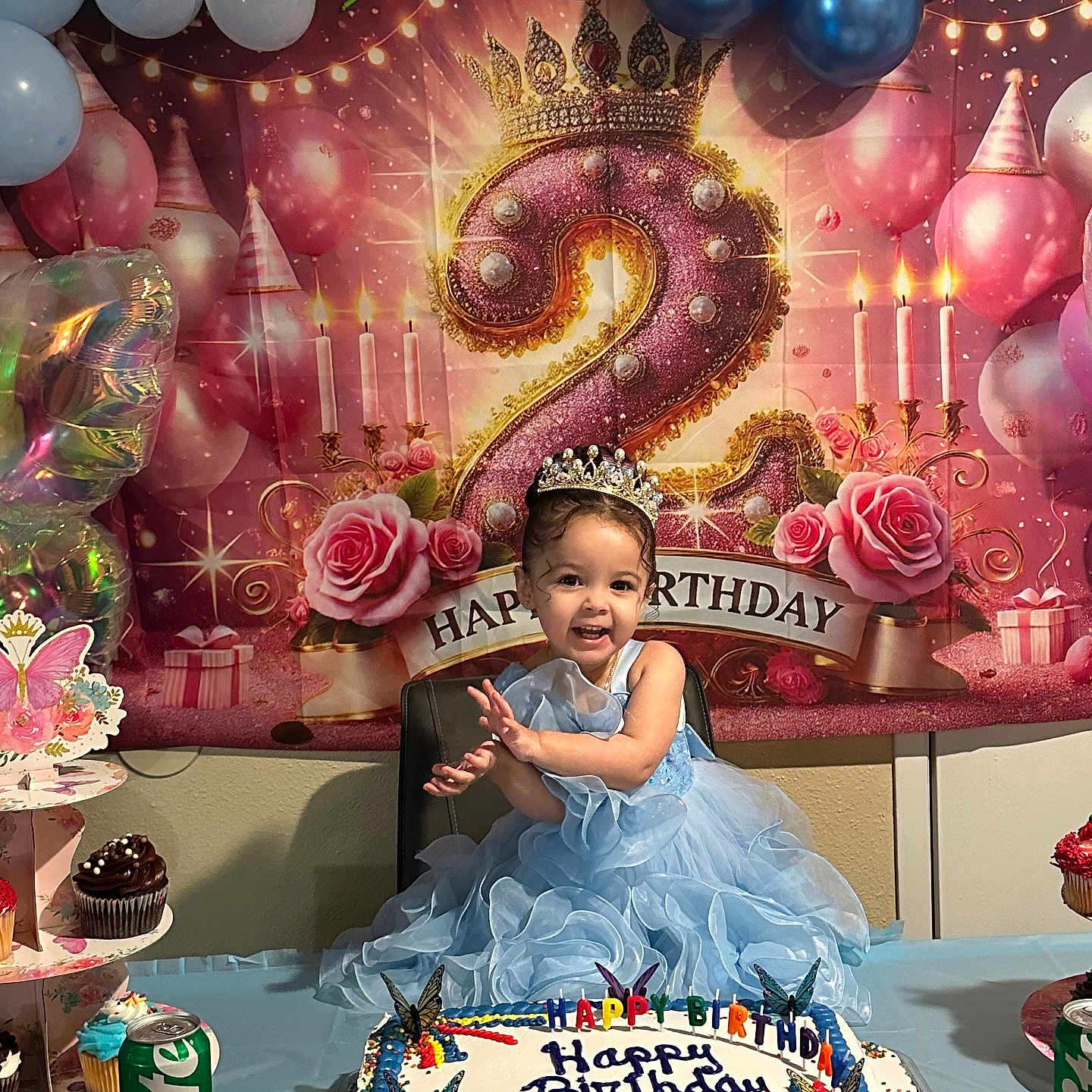 Sophia is registered to the contest to win money with this photo: birthdaycake, birthdayparty, cake, candle, child, cream, dessert, face, female, flower, food, fun, girl, head, icing, party, people, person, photography, portrait