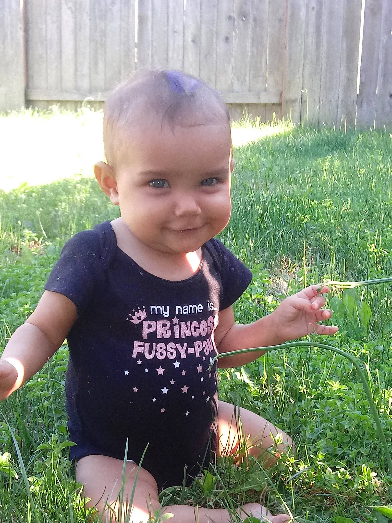 Amilia is registered to the contest to win money with this photo: adaptation, child, garden, grass, grass_family, joy, lawn, person, plant, play, smile, summer, toddler, yard