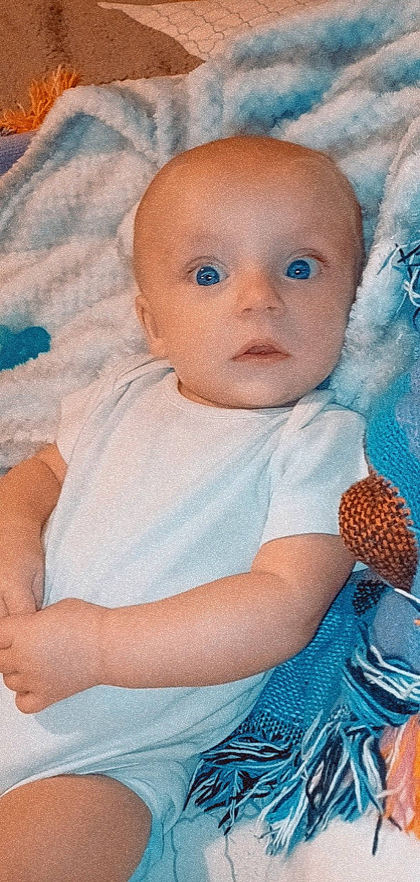 Kayson joined the competition — help win amazing prizes! arm, art, azure, baby, baby_products, baby_sleeping, baby_toddler_clothing, cheek, child, comfort, eyelash, happy, linens, lip, nose, person, pink, room, skin, textile