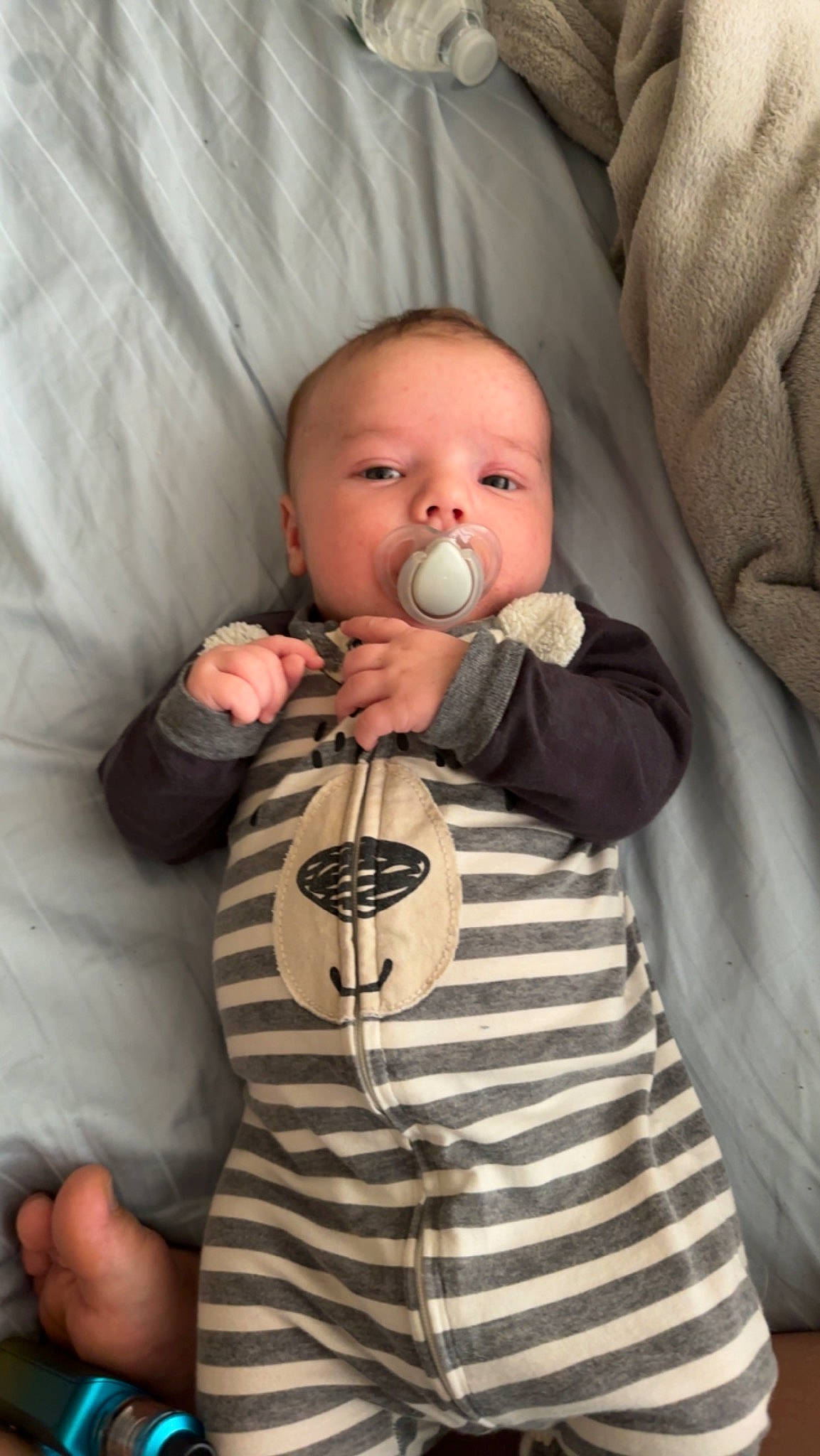 Brian joined the competition — help win amazing prizes! baby, baby_products, baby_toddler_clothing, cheek, comfort, drinkware, eye, finger, hand, head, iris, linens, lip, mouth, nail, nose, person, skin, sleeve, textile
