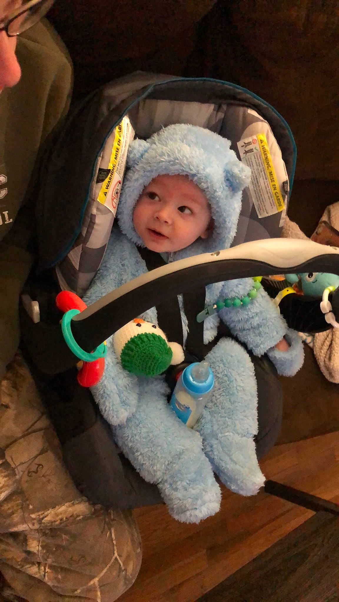 Lorenzo joined the competition — help win amazing prizes! baby, baby_carriage, baby_products, baby_safety, baby_toddler_clothing, baby_toys, car_seat, cheek, child, comfort, fun, fur, headwear, person, plush, room, sitting, smile, stuffed_toy, toddler