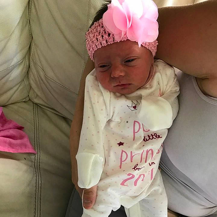 Layla-mae joined the competition — help win amazing prizes! cap, child, clothing, headwear, infant, person, pink, skin, toddler