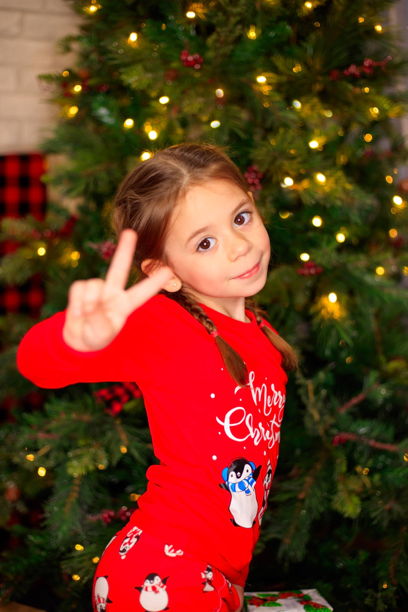 Josephine joined the competition — help win amazing prizes! christmas_decoration, christmas_ornament, christmas_tree, evergreen, eye, facial_expression, fun, hair, hairstyle, happy, holiday_ornament, human_body, joy, light, ornament, people_in_nature, person, plant, sleeve, smile