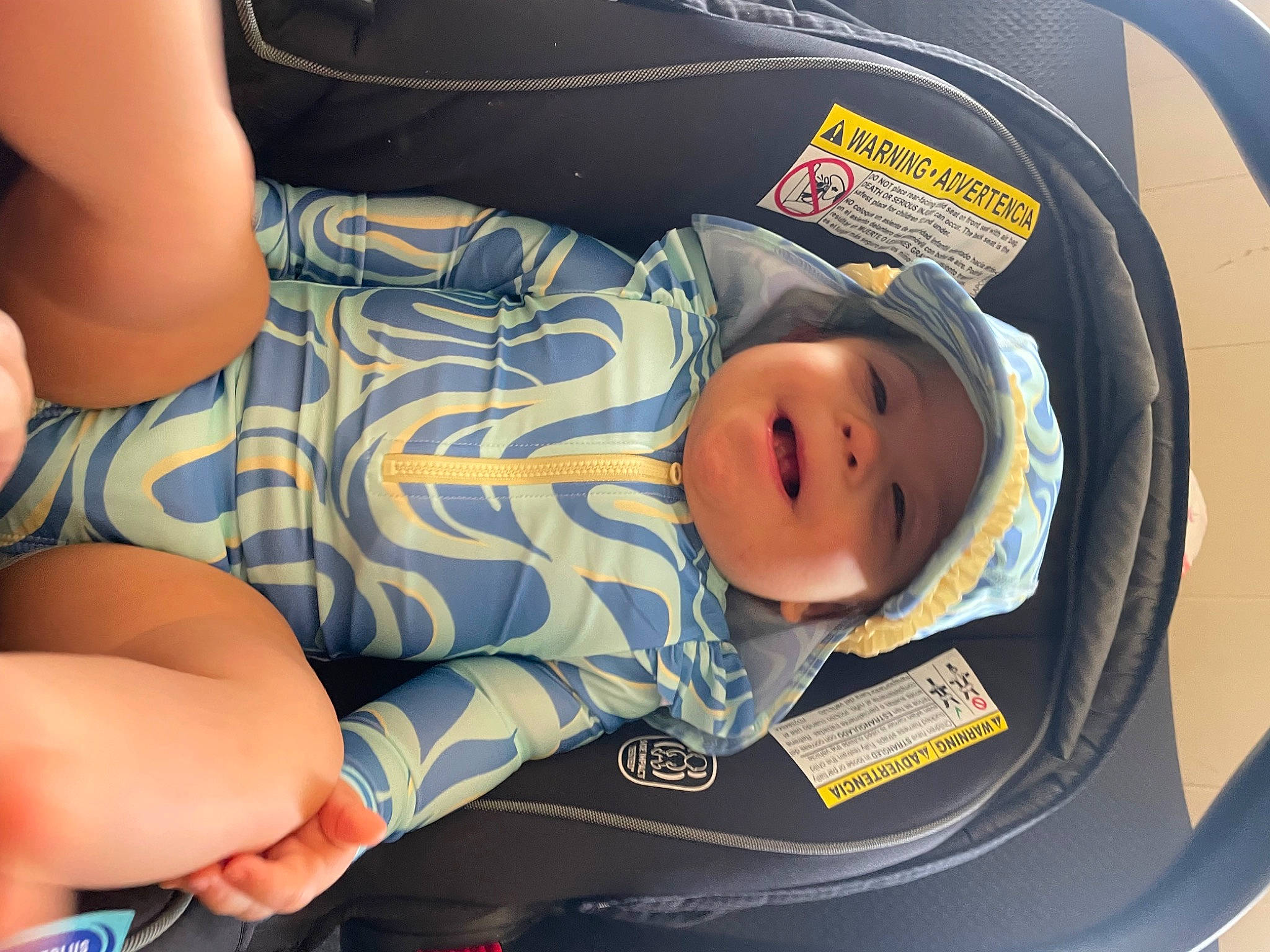 Abigale joined the competition — help win amazing prizes! abdomen, baby, baby_carriage, baby_in_car_seat, baby_products, baby_safety, baby_toddler_clothing, car_seat, cheek, chest, child, comfort, elbow, electric_blue, facial_expression, headwear, human_leg, knee, nail, person