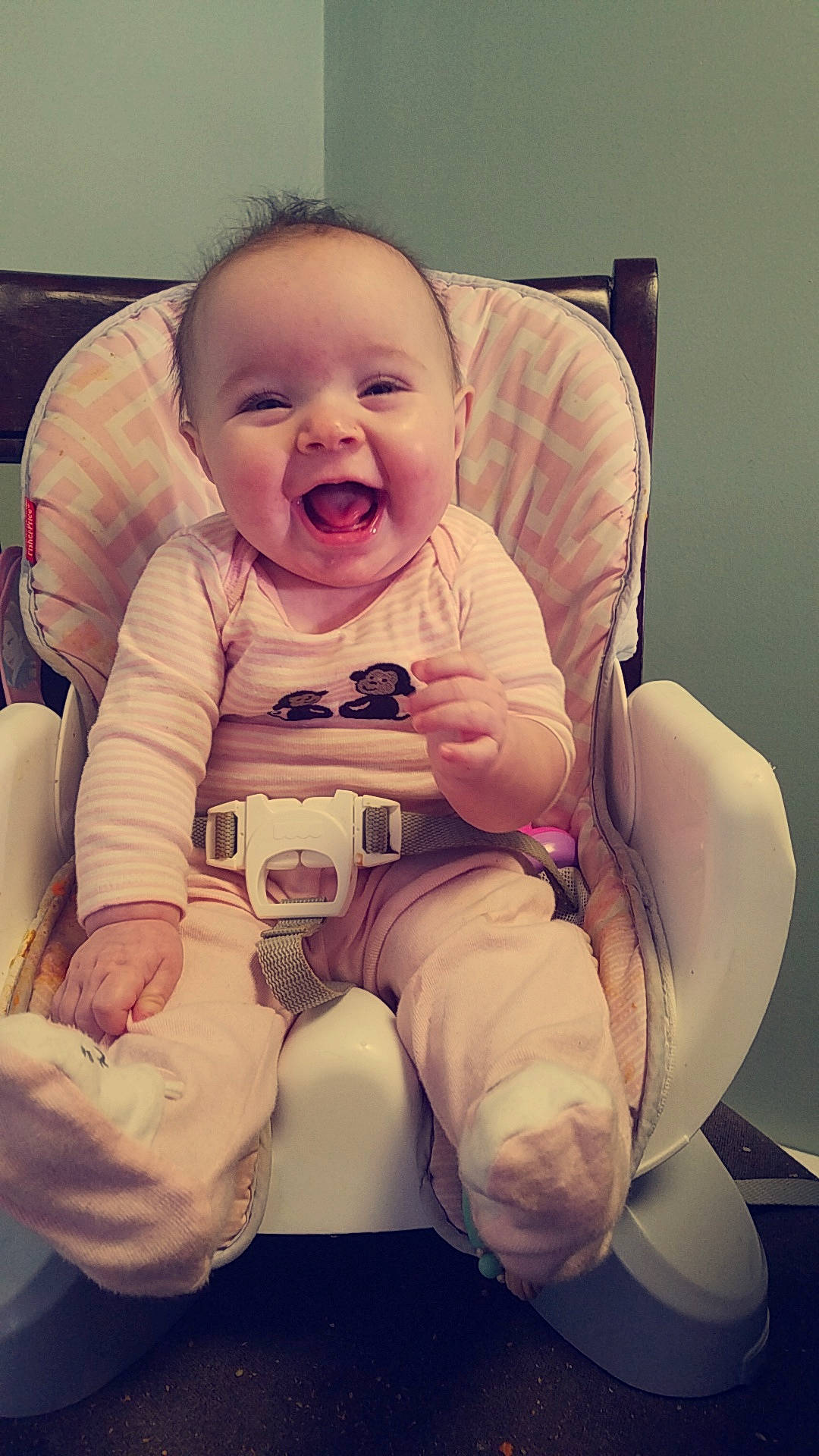 Kensliegh Carol is registered to the contest to win money with this photo: arm, cheek, child, day, emotion, eye, facial_expression, fun, girl, hand, head, human, infant, mouth, person, product, sitting, skin, smile, toddler