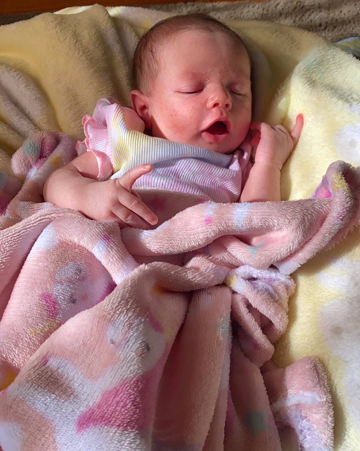 Marianna joined the competition — help win amazing prizes! baby, baby_products, baby_sleeping, baby_toddler_clothing, bedding, cheek, child, comfort, face, finger, hand, head, linens, nail, peach, person, pink, skin, textile, thumb