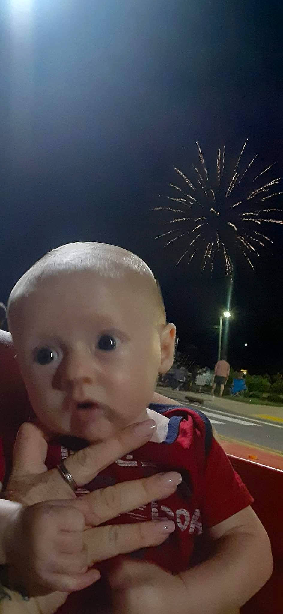 Levi is registered to the contest to win money with this photo: baby, beauty, cool, daytime, eye, finger, fireworks, fun, gesture, hand, happy, nail, person, photograph, pink, skin, sky, summer, thumb, toddler