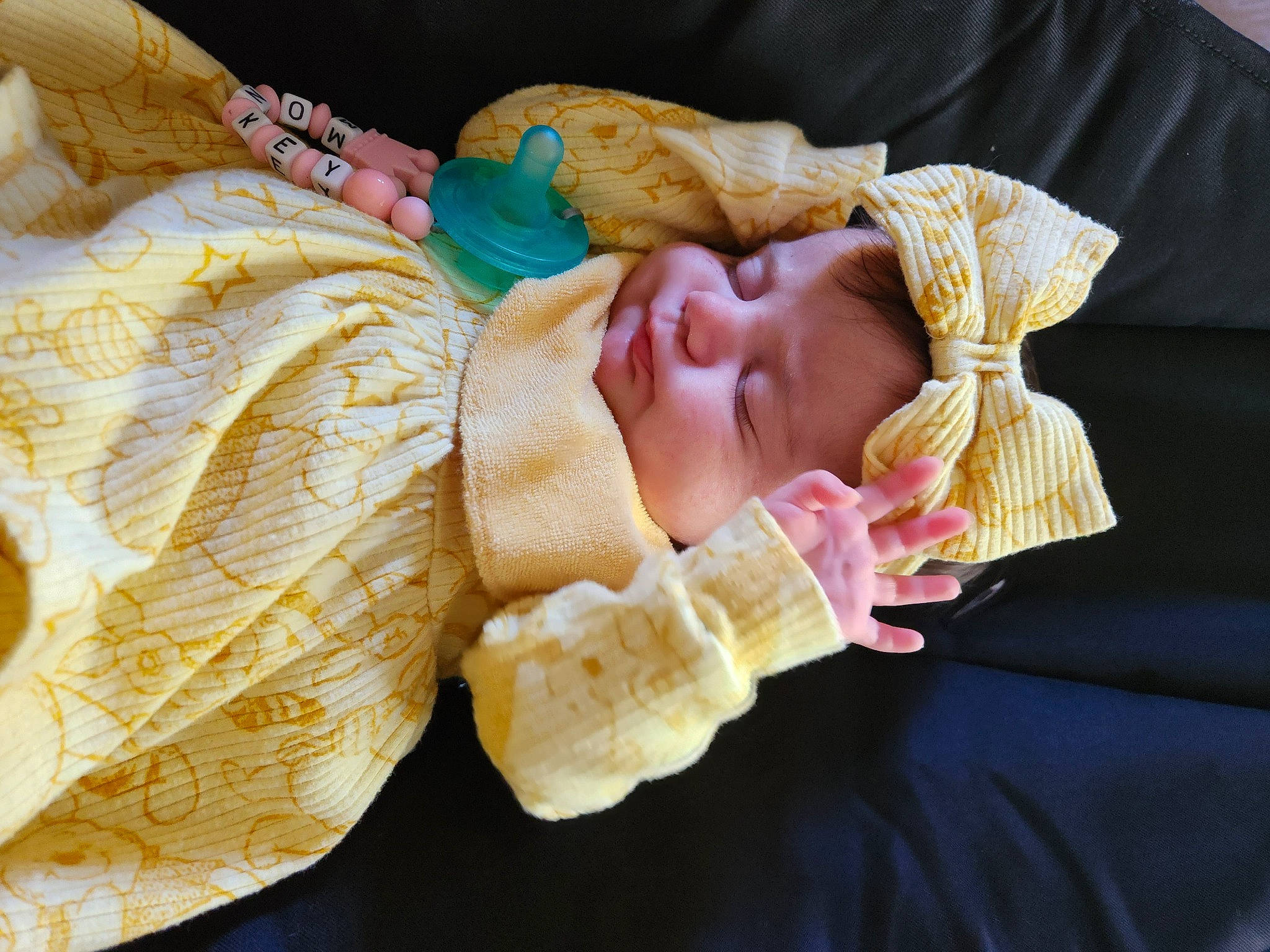 Maelyn joined the competition — help win amazing prizes! baby, baby_products, baby_sleeping, baby_toddler_clothing, child, comfort, headwear, linens, peach, person, room, sleep, toddler