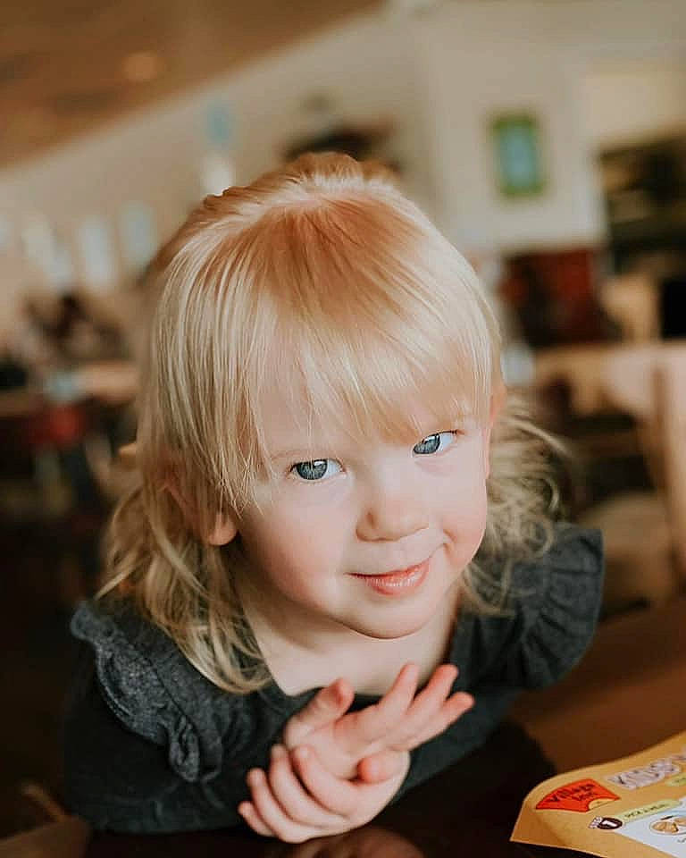 Wynter joined the competition — help win amazing prizes! bangs, blond, brown_hair, cheek, child, child_model, chin, face, forehead, hair, hair_coloring, hairstyle, head, long_hair, person, smile, toddler