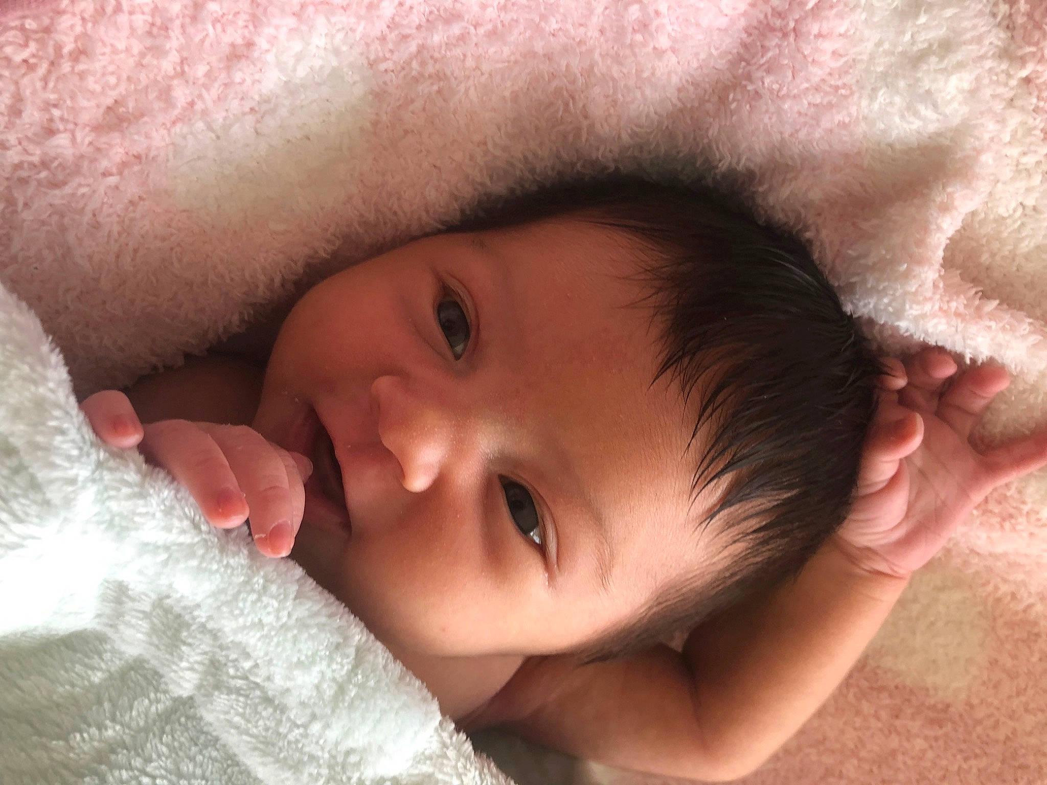 Emry joined the competition — help win amazing prizes! cheek, chin, comfort, ear, eye, eyebrow, eyelash, face, facial_expression, finger, gesture, happy, head, iris, lip, mouth, nose, person, skin, smile