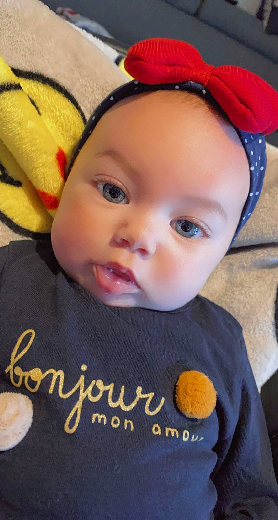 Kelsy a rejoint le concours — aidez-le/la à gagner de superbes lots ! baby, baby_toddler_clothing, cheek, child, chin, cool, eye, eyelash, face, facial_expression, happy, headgear, iris, lip, nose, outerwear, person, pink, product, skin