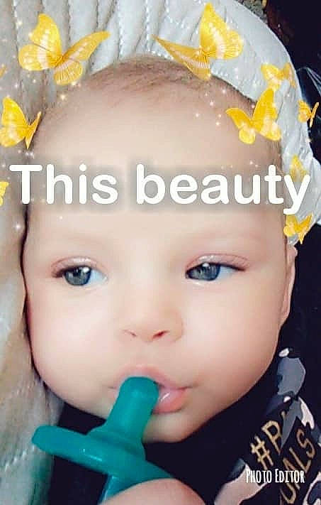 Za'Niyah joined the competition — help win amazing prizes! cheek, child, ear, eye, eyebrow, eyelash, face, forehead, girl, hair_accessory, head, infant, iris, lip, mouth, nose, person, product, skin, toddler