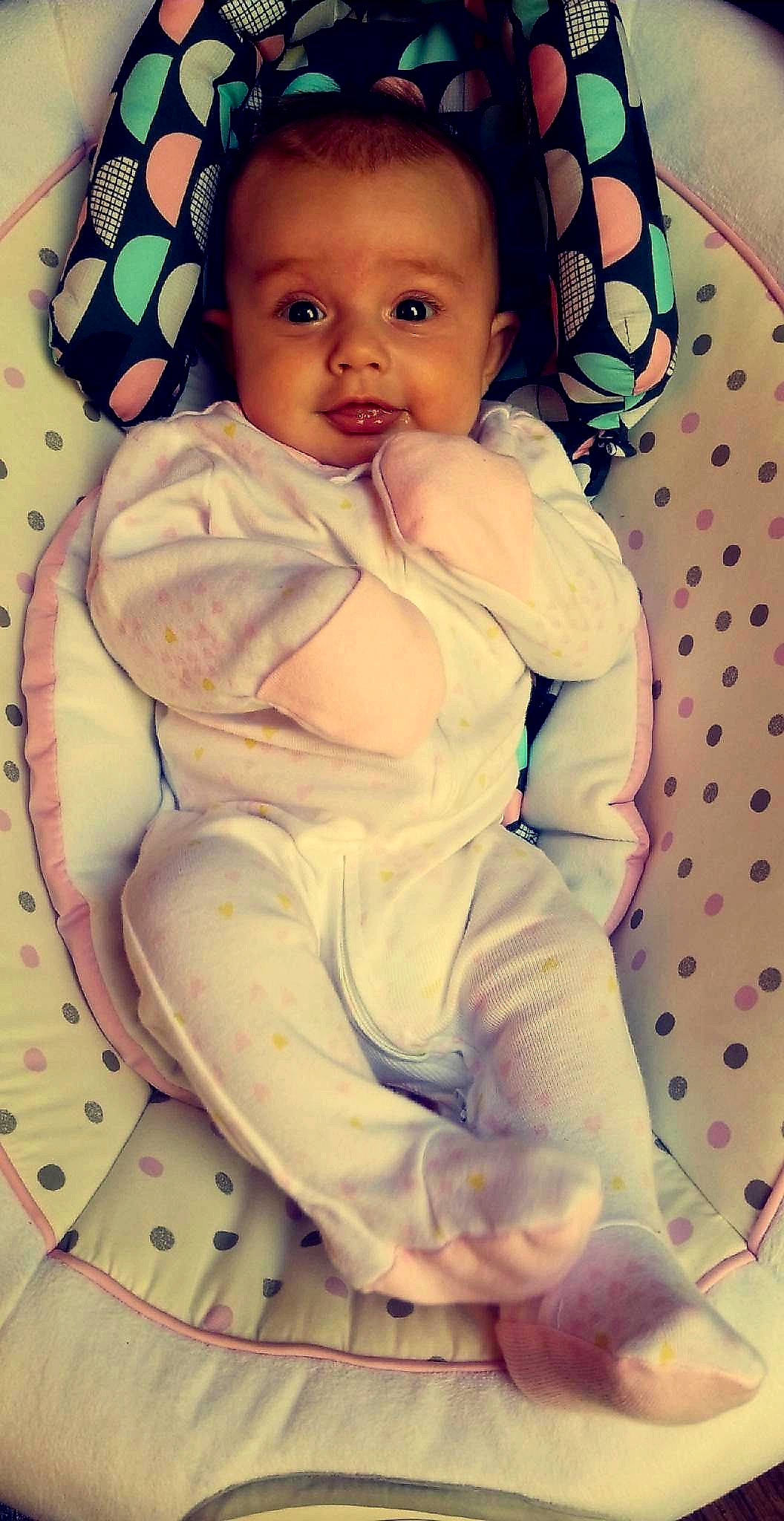 Ciara joined the competition — help win amazing prizes! arm, baby, cheek, child, ear, eye, face, forehead, head, lip, nose, person, pink, skin, sleep, smile, toddler