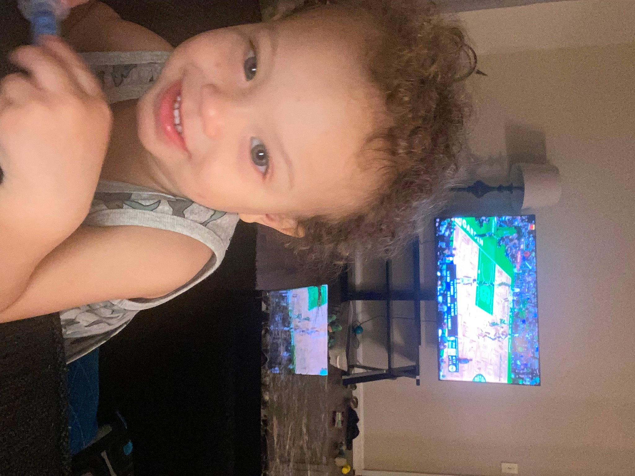 Malachi joined the competition — help win amazing prizes! abdomen, black_hair, chest, child, display_device, ear, elbow, eyelash, flat_panel_display, forehead, fun, gadget, happy, jaw, joy, lip, machine, nose, person, smile