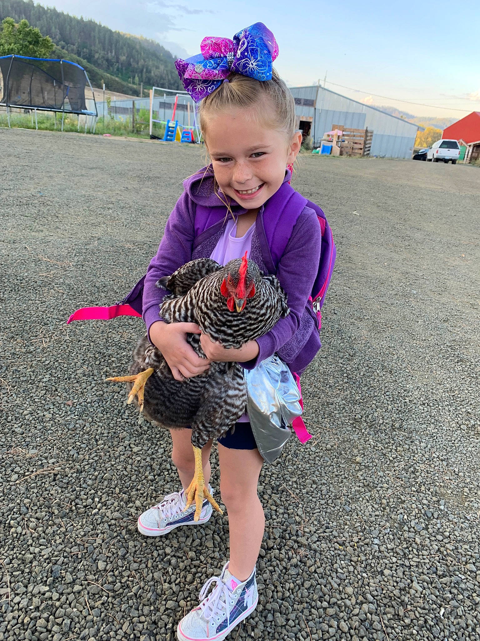 Maycee joined the competition — help win amazing prizes! child, costume, flower, footwear, fun, hair_accessory, head, joy, lavender, person, pink, plant, play, purple, recreation, shoe, smile, summer, toddler, vacation