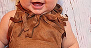 Mckenna joined the competition — help win amazing prizes! baby, background, blue_eyes, brown_outfit, child, closeup, cute, flower, fringe, happy, head_and_shoulders, headband, indoors, infant, one_person, pink_flower, portrait, sitting, skin, smiling