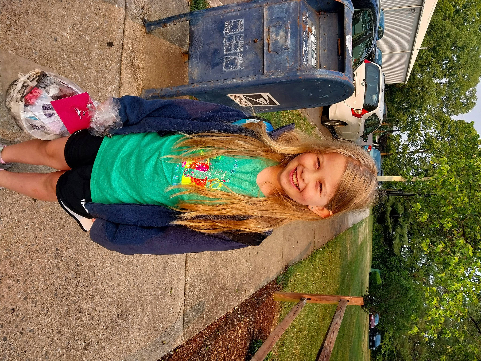 Arizona joined the competition — help win amazing prizes! automotive_exterior, fun, grass, happy, hat, joy, leisure, motor_vehicle, person, smile, t_shirt, toddler, travel, tree, walking_shoe