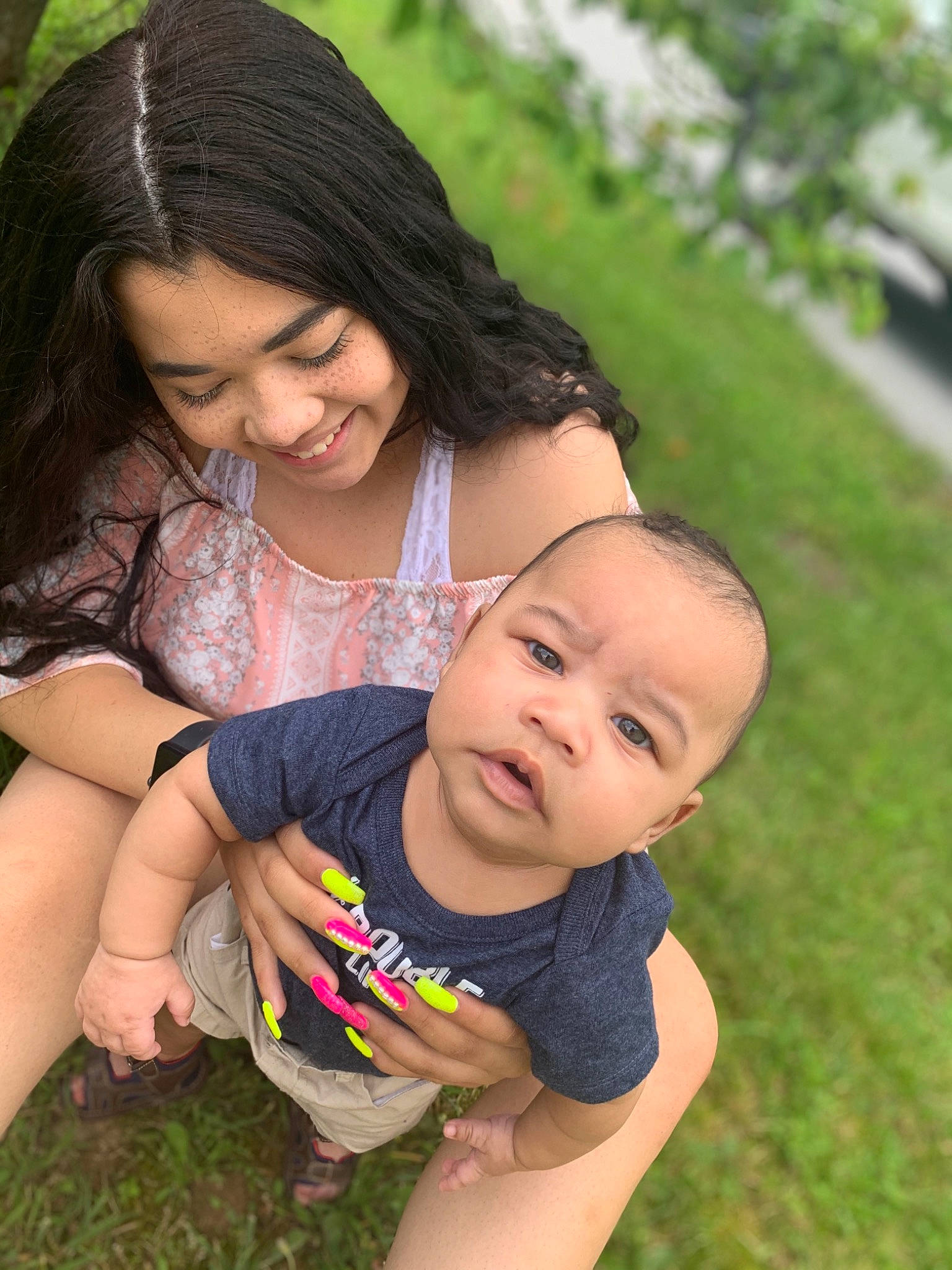 Javon joined the competition — help win amazing prizes! black_hair, child, fun, grass, happy, joy, person, play, skin, smile, toddler