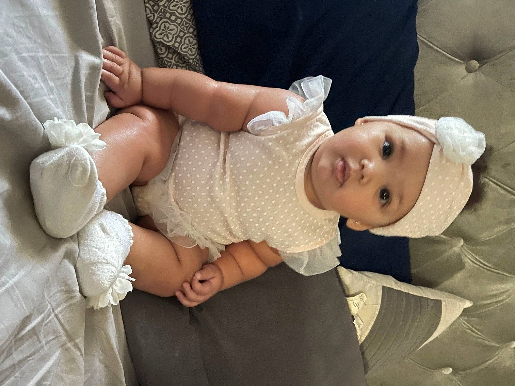 Ranya joined the competition — help win amazing prizes! abdomen, arm, baby, child, comfort, dress, elbow, event, gesture, happy, hat, headgear, headwear, human_leg, jewellery, joint, knee, person, skin, thigh