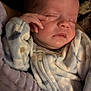 baby, sleeping, infant, onesie, hand, face, blanket, cozy, soft, cute, peaceful, newborn, child, person, resting, indoors, warm, toddler, skin, portrait