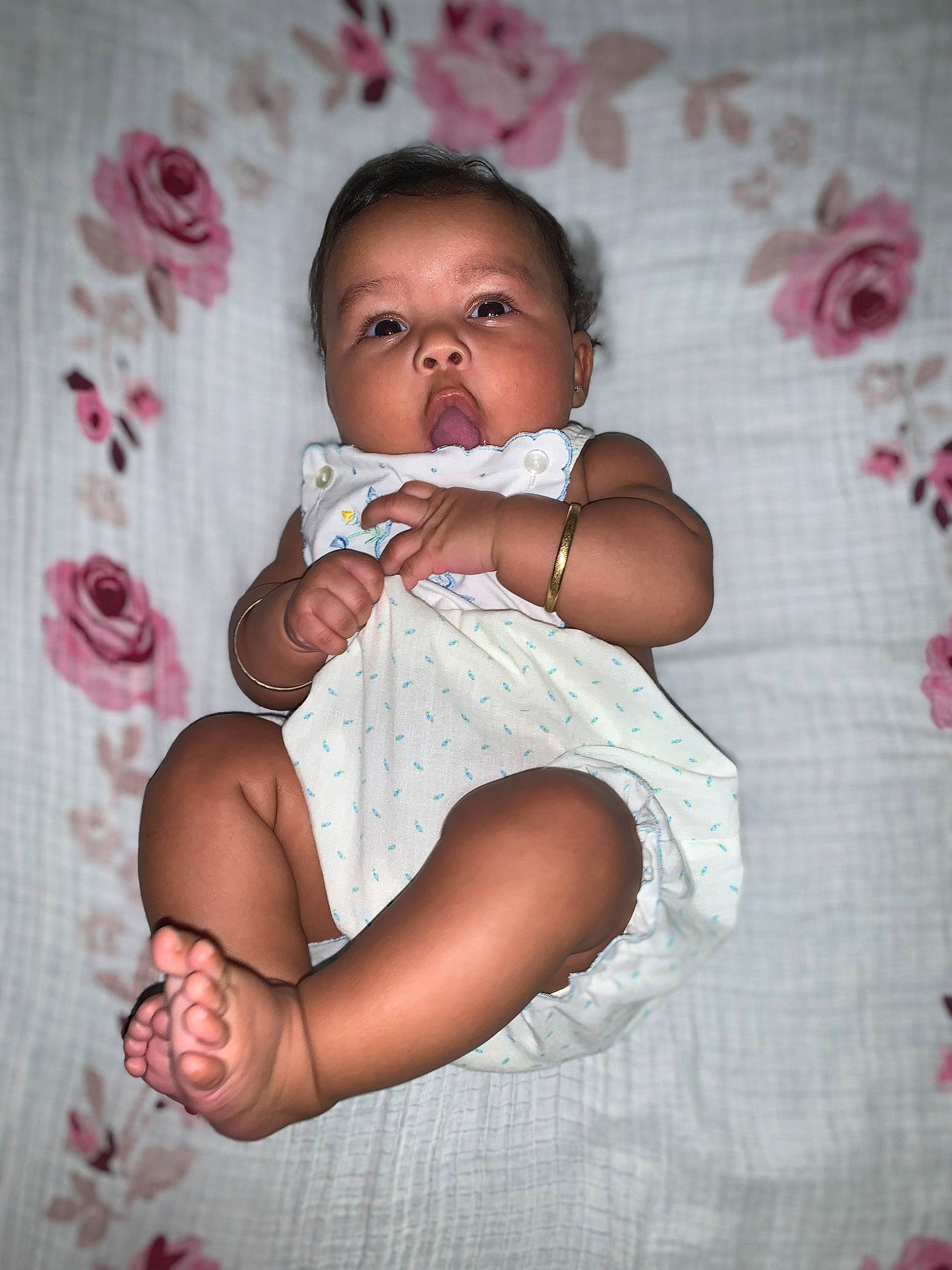 Dior joined the competition — help win amazing prizes! baby, baby_toddler_clothing, cheek, chin, eye, face, finger, flash_photography, hand, head, human_leg, iris, lip, nail, person, pink, skin, stomach, textile, thigh