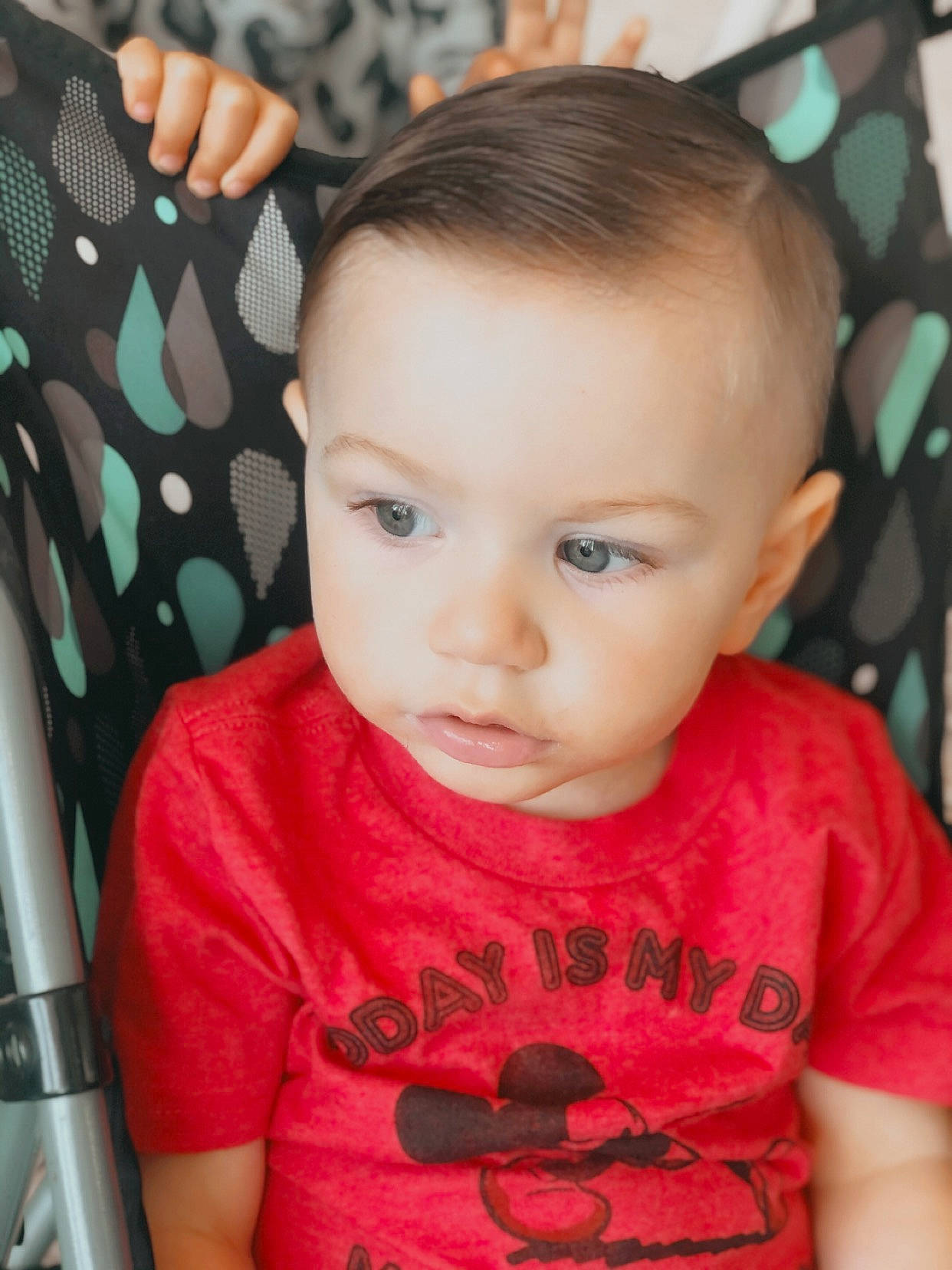 Malaki joined the competition — help win amazing prizes! baby_toddler_clothing, cheek, chin, ear, eyebrow, eyelash, forehead, gesture, hairstyle, happy, head, iris, lip, mouth, neck, nose, organ, person, product, skin