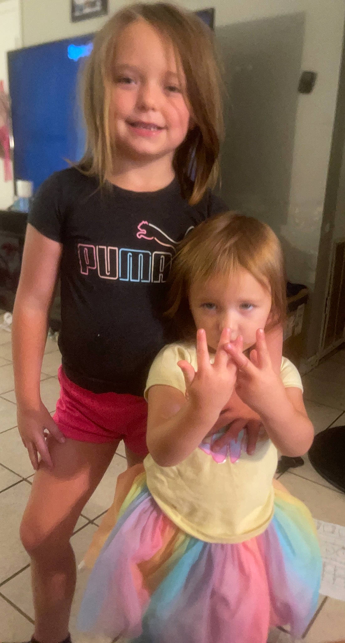 Ashtyn is registered to the contest to win money with this photo: cheek, child, finger, gesture, hairstyle, happy, head, iris, joy, mouth, nose, organ, person, pink, sharing, shoulder, skin, smile, standing, summer