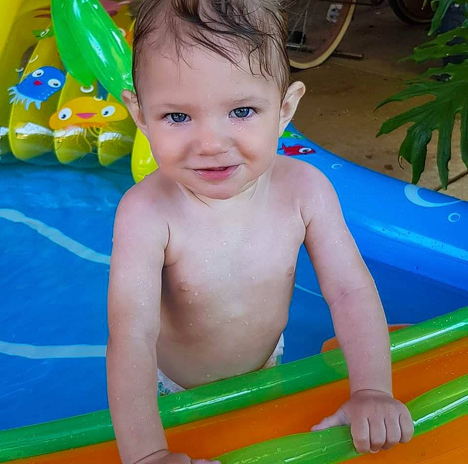 Bodhi joined the competition — help win amazing prizes! aqua, baby, baby_bathing, baby_playing_with_toys, bathing, blue, chest, child, fun, happy, joy, leg, leisure, organ, person, photograph, product, recreation, smile, summer