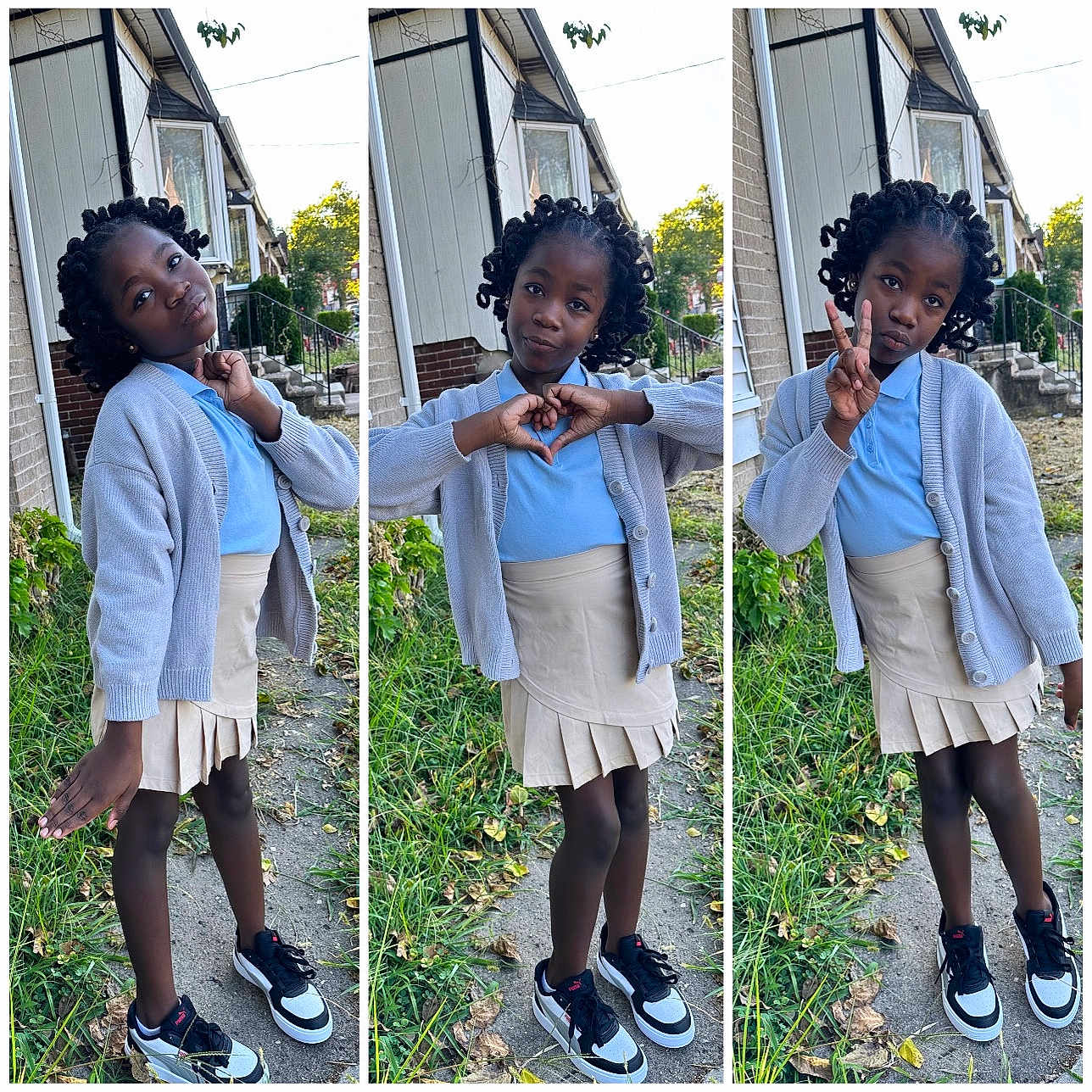 Melani is registered to the contest to win money with this photo: art, boy, child, clothing, coat, collage, face, female, footwear, girl, grass, head, male, person, photography, portrait, shoe, shorts, skirt, sneaker