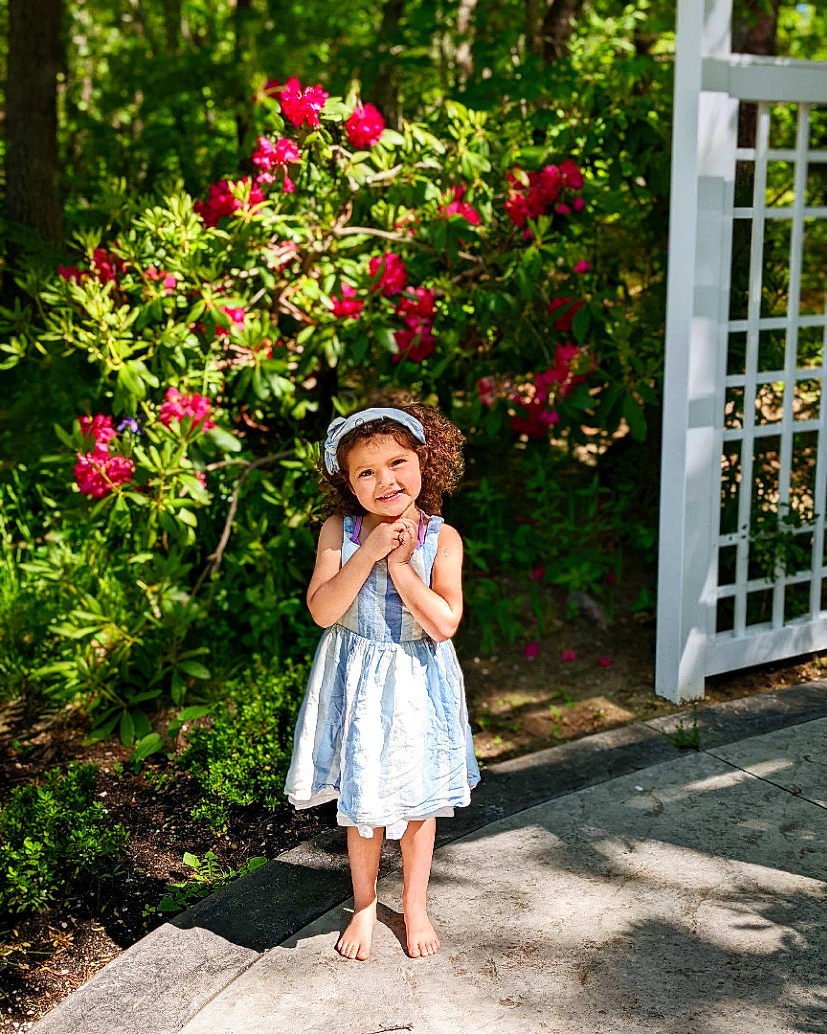 Marisol joined the competition — help win amazing prizes! beauty, botany, day_dress, dress, flower, grass, happy, hat, joy, leaf, leisure, magenta, one_piece_garment, people_in_nature, person, petal, pink, plant, shrub, street_fashion