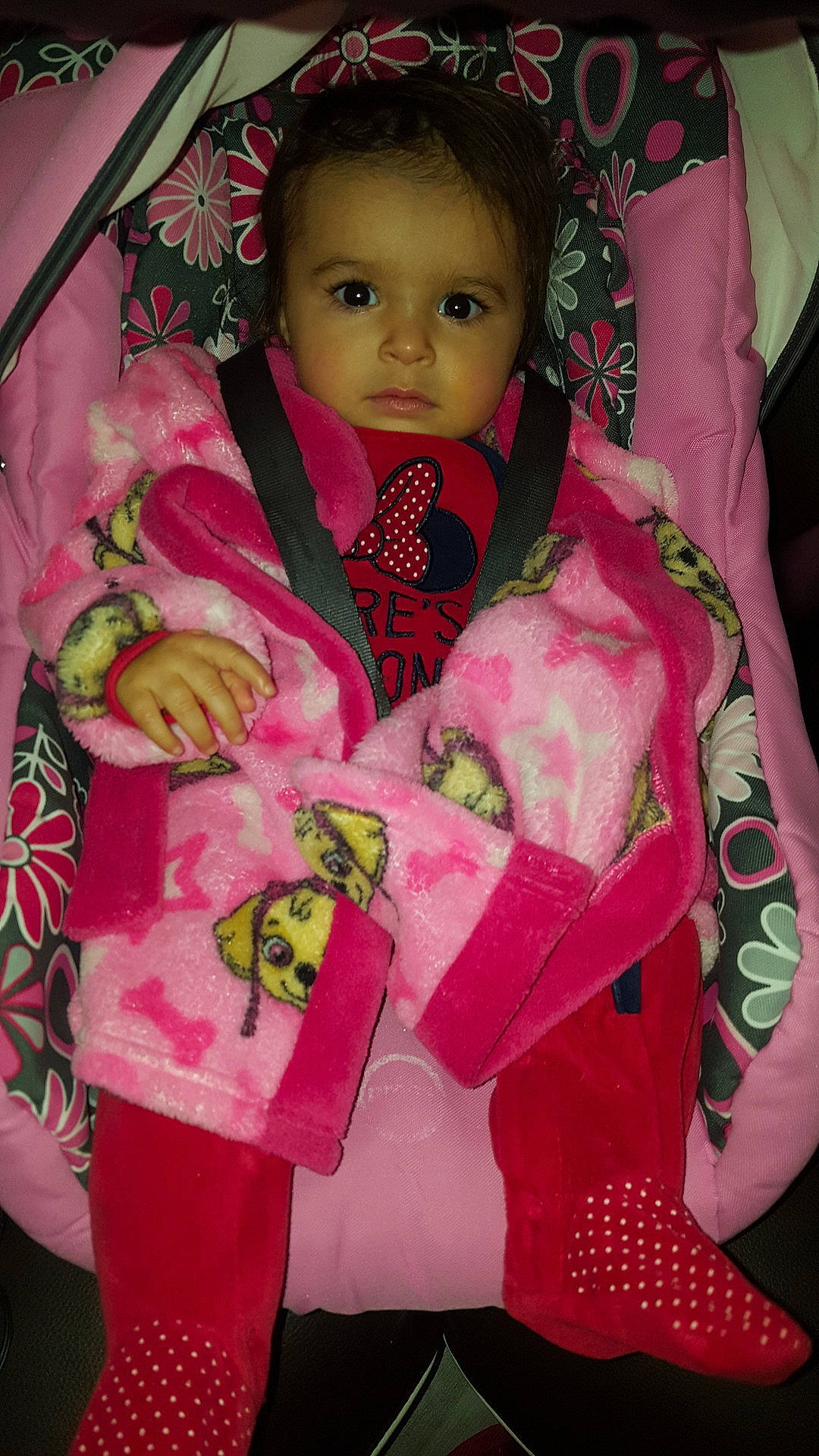 Rose? participe au concours pour gagner de l'argent avec cette photo : child, costume, doll, flower, fun, girl, infant, outerwear, person, pink, product, red, skin, smile, textile, toddler
