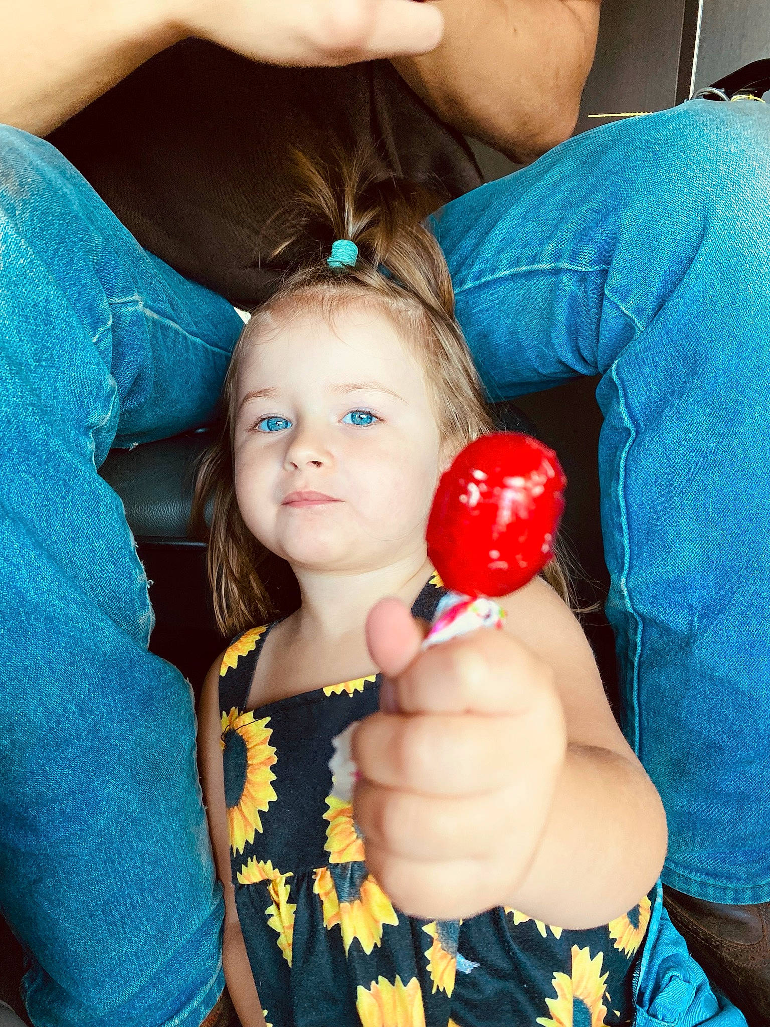 Koda Paige is registered to the contest to win money with this photo: arm, baby_toddler_clothing, blue, child, electric_blue, event, facial_expression, finger, flash_photography, fun, gesture, hand, happy, human, nail, organ, party_supply, person, textile, thumb