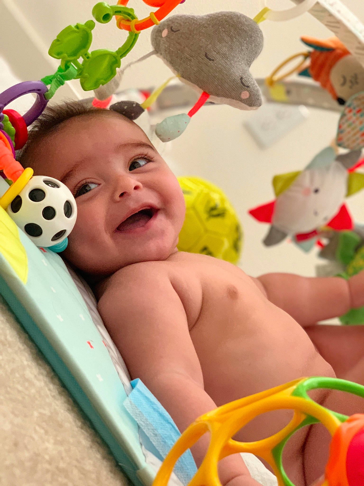 Kamrin joined the competition — help win amazing prizes! child, finger, fun, happiness, infant, person, play, product, skin, smile, toddler, toy