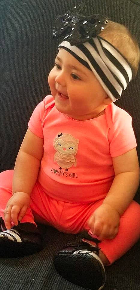 Kinleigh joined the competition — help win amazing prizes! baby, baby_toddler_clothing, beanie, cap, cheek, child, headgear, headwear, person, pink, toddler